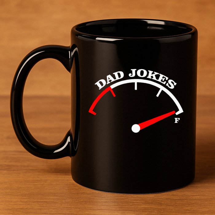 Fathers Day Dad Jokes Fuel Car Pun Loading Father 11oz C Handle Ceramic Mug