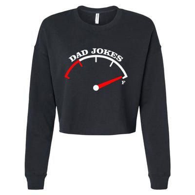 Fathers Day Dad Jokes Fuel Car Pun Loading Father Cropped Pullover Crew