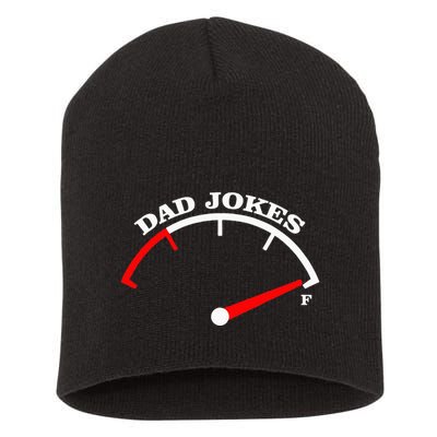 Fathers Day Dad Jokes Fuel Car Pun Loading Father Short Acrylic Beanie