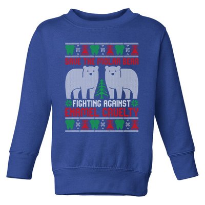 Funny Dental Dentist Save The Molar Bear Ugly Christmas Gift Toddler Sweatshirt