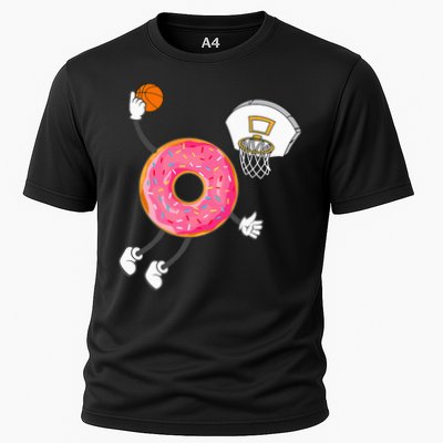 funny Dunking Donut Hole Food Champ Performance Shirt