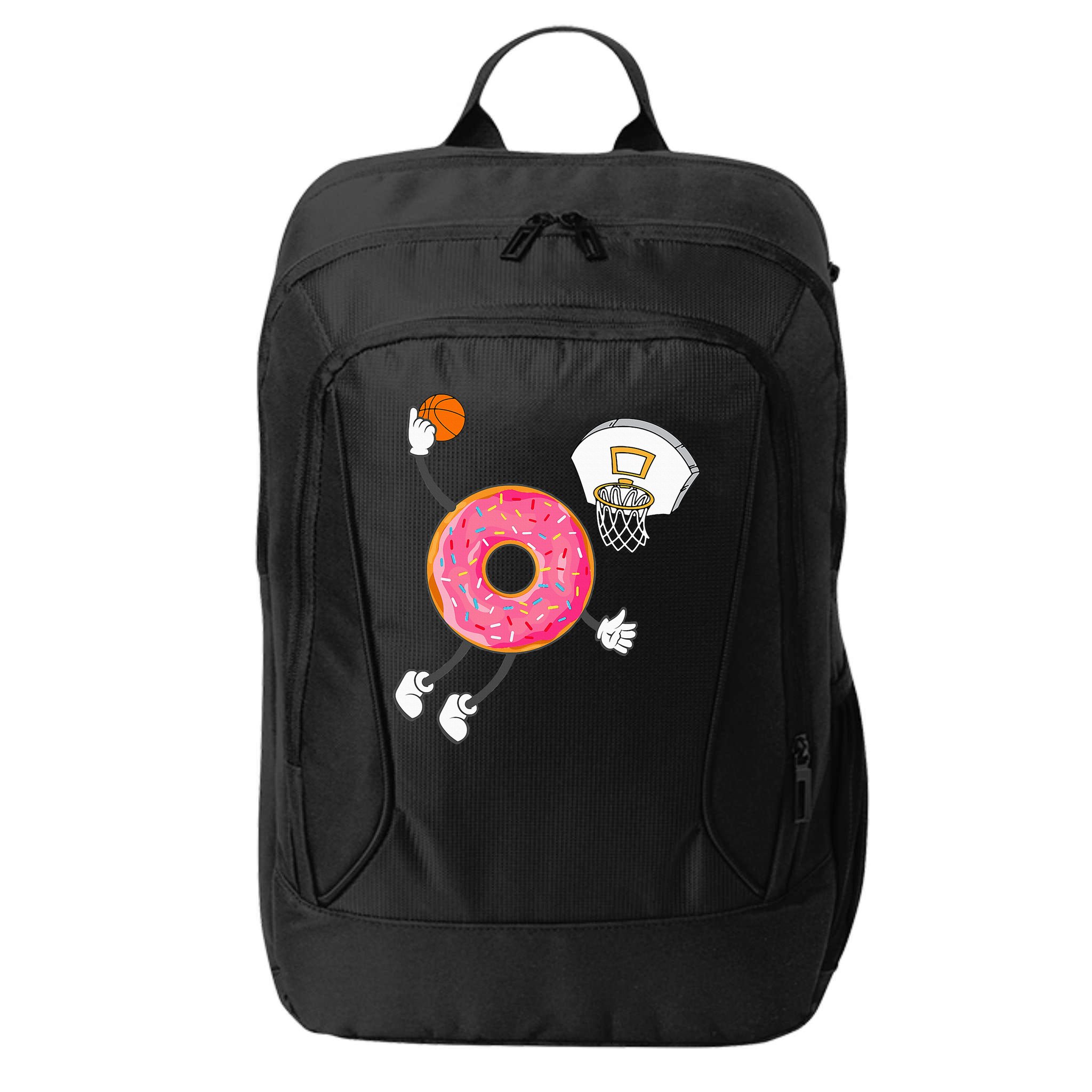 funny Dunking Donut Hole Food Champ City Backpack