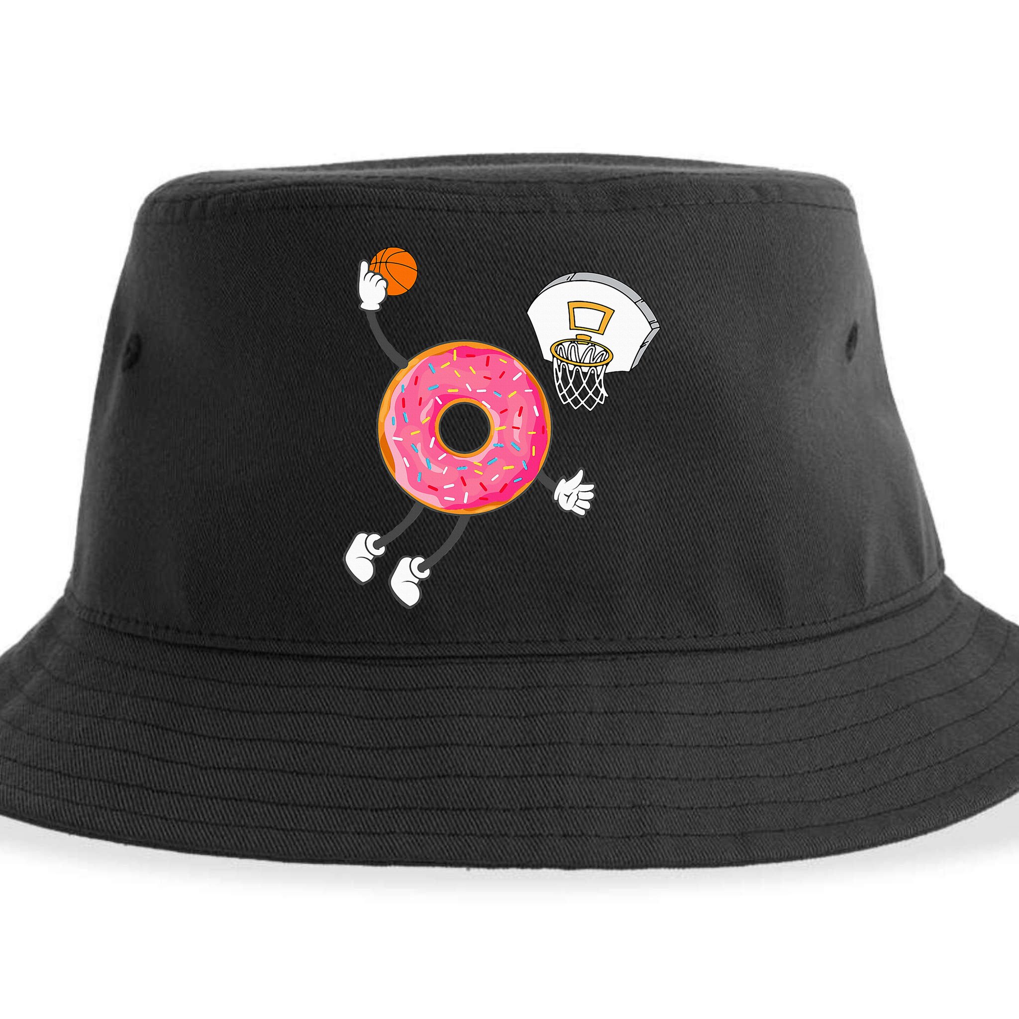 funny Dunking Donut Hole Food Champ Sustainable Bucket Hat