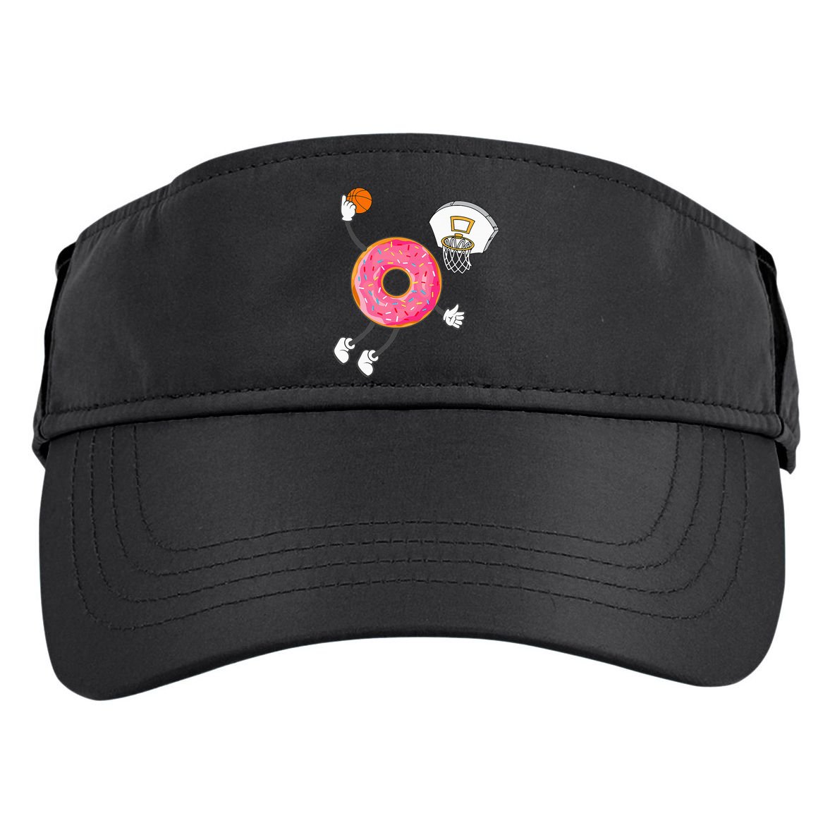 funny Dunking Donut Hole Food Champ Adult Drive Performance Visor