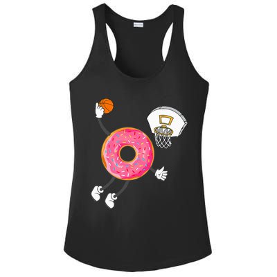 funny Dunking Donut Hole Food Champ Ladies PosiCharge Competitor Racerback Tank