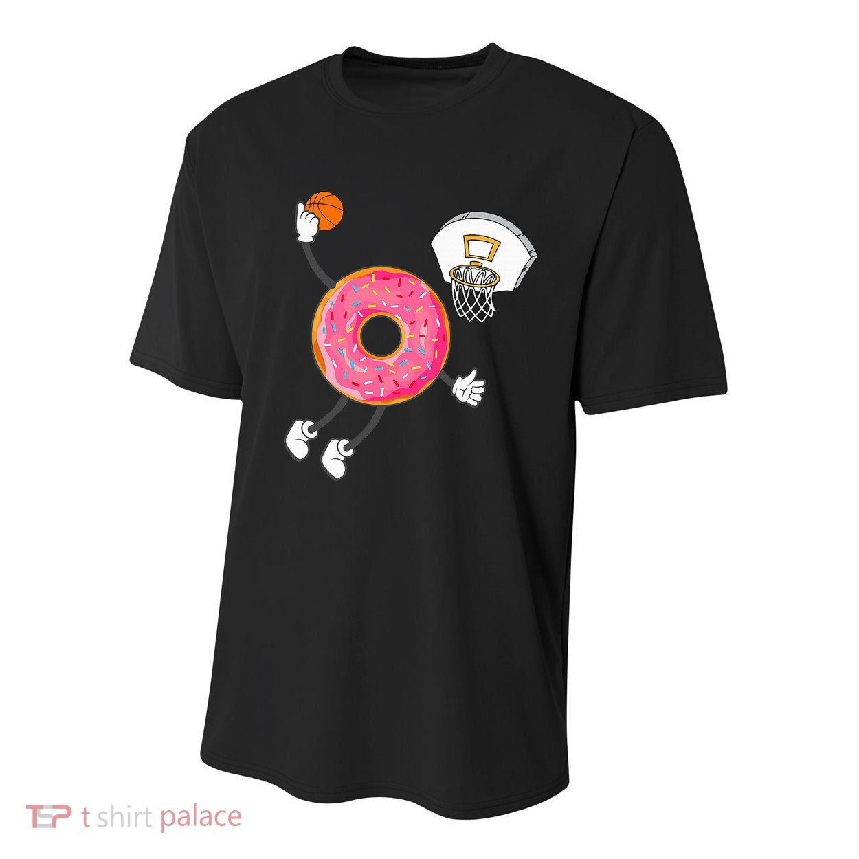 funny Dunking Donut Hole Food Champ Youth Performance Sprint T-Shirt