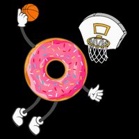 funny Dunking Donut Hole Food Champ Cropped Pullover Crew