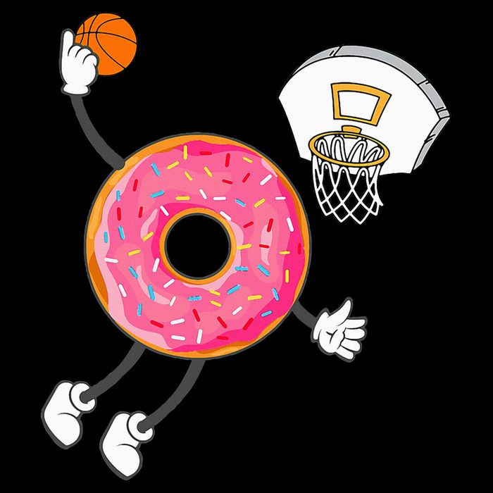 funny Dunking Donut Hole Food Champ Cropped Pullover Crew