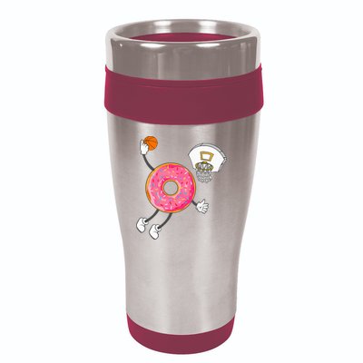 funny Dunking Donut Hole Food Champ 16oz Travel Tumbler
