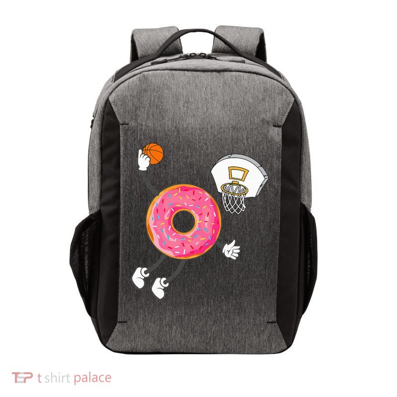 funny Dunking Donut Hole Food Champ Vector Backpack
