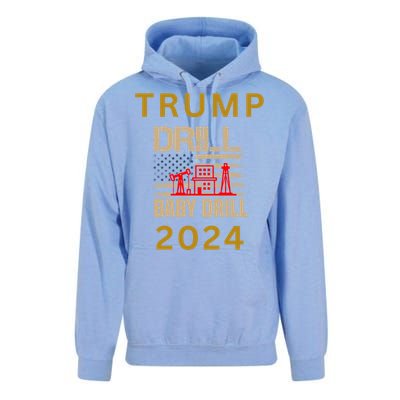 Funny Drill Drill Trump 2024 Gift Unisex Surf Hoodie