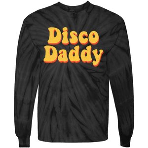 Funny Disco Daddy Halloween Costume Groovy 70s 80s Tie-Dye Long Sleeve Shirt