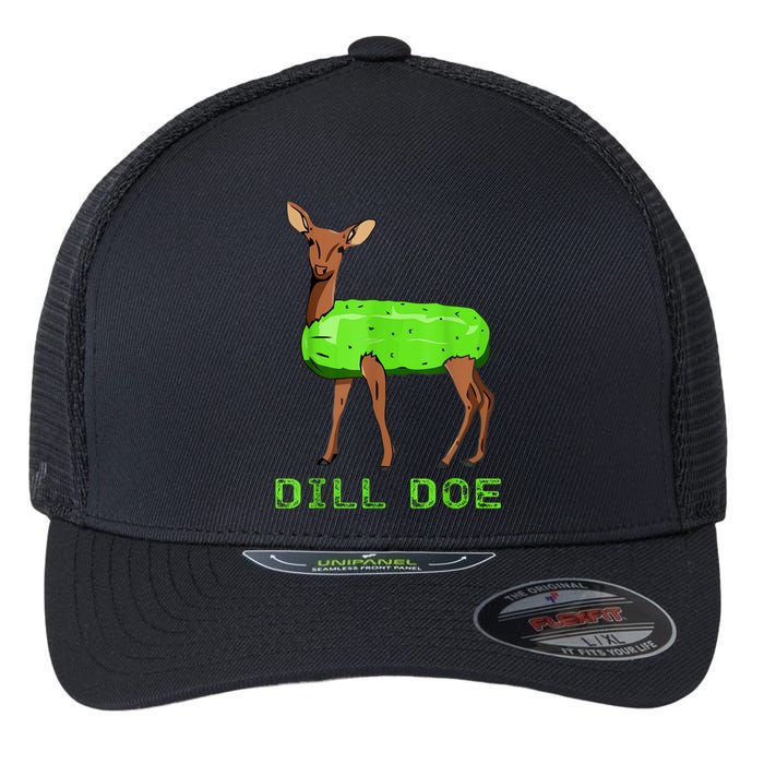 Funny Dill Doe Reindeer Pickles Naughty Dill Pickle Gift Flexfit Unipanel Trucker Cap