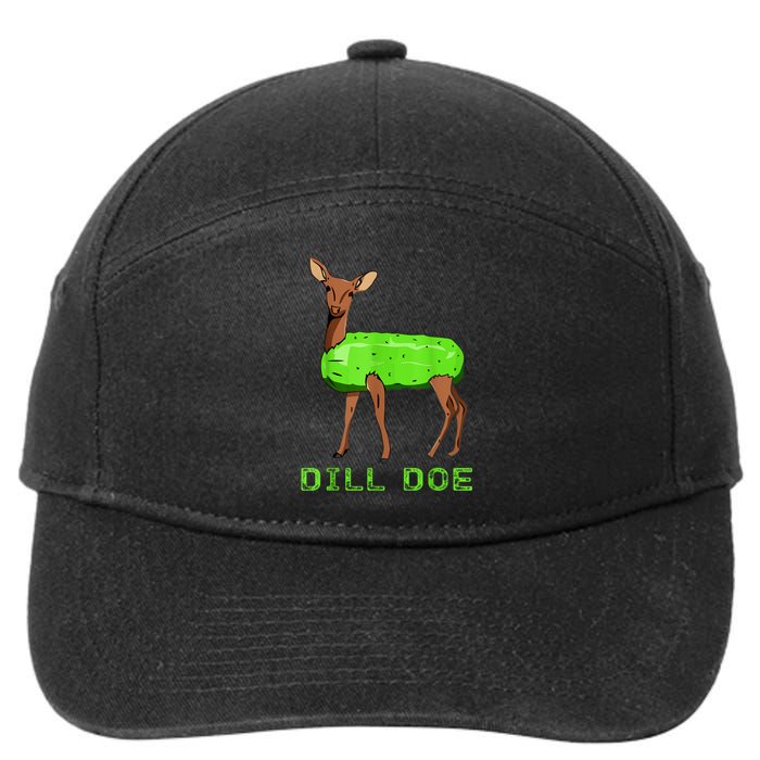 Funny Dill Doe Reindeer Pickles Naughty Dill Pickle Gift 7-Panel Snapback Hat