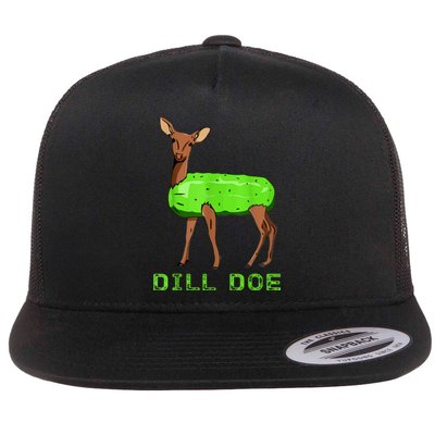 Funny Dill Doe Reindeer Pickles Naughty Dill Pickle Gift Flat Bill Trucker Hat