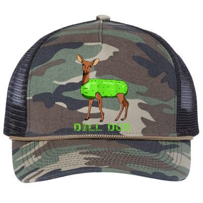 Funny Dill Doe Reindeer Pickles Naughty Dill Pickle Gift Retro Rope Trucker Hat Cap