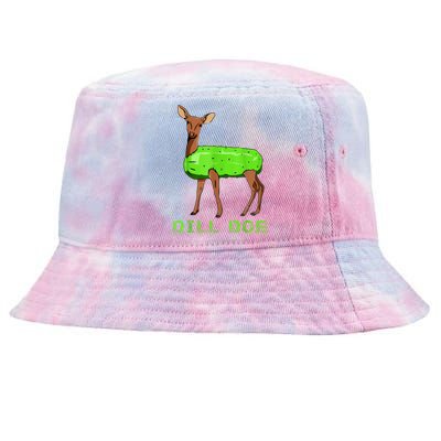 Funny Dill Doe Reindeer Pickles Naughty Dill Pickle Gift Tie-Dyed Bucket Hat