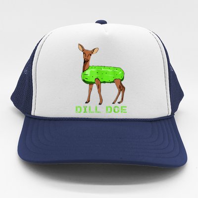 Funny Dill Doe Reindeer Pickles Naughty Dill Pickle Gift Trucker Hat