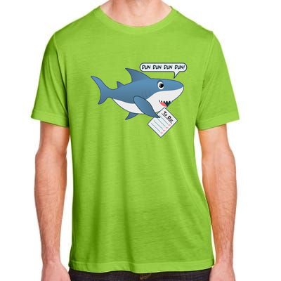 Funny Dun Dun To Do List Shark Adult ChromaSoft Performance T-Shirt