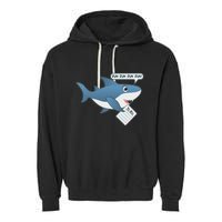 Funny Dun Dun To Do List Shark Garment-Dyed Fleece Hoodie