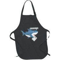Funny Dun Dun To Do List Shark Full-Length Apron With Pockets