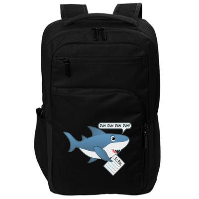 Funny Dun Dun To Do List Shark Impact Tech Backpack