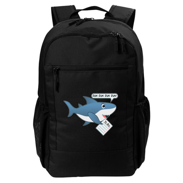 Funny Dun Dun To Do List Shark Backpack