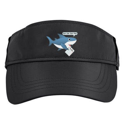 Funny Dun Dun To Do List Shark Adult Drive Performance Visor