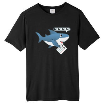 Funny Dun Dun To Do List Shark Tall Fusion ChromaSoft Performance T-Shirt