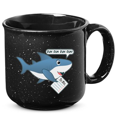 Funny Dun Dun To Do List Shark 15oz Campfire Ceramic Mug