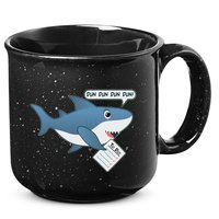 Funny Dun Dun To Do List Shark 15oz Campfire Ceramic Mug