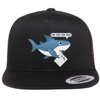 Funny Dun Dun To Do List Shark Flatbill Hat