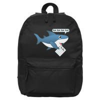 Funny Dun Dun To Do List Shark 16 in Basic Backpack