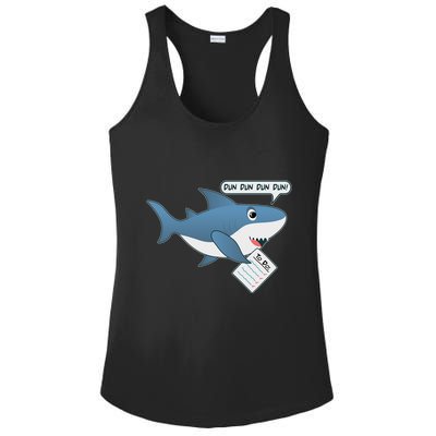 Funny Dun Dun To Do List Shark Ladies PosiCharge Competitor Racerback Tank