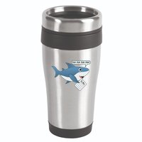 Funny Dun Dun To Do List Shark 16oz Travel Tumbler