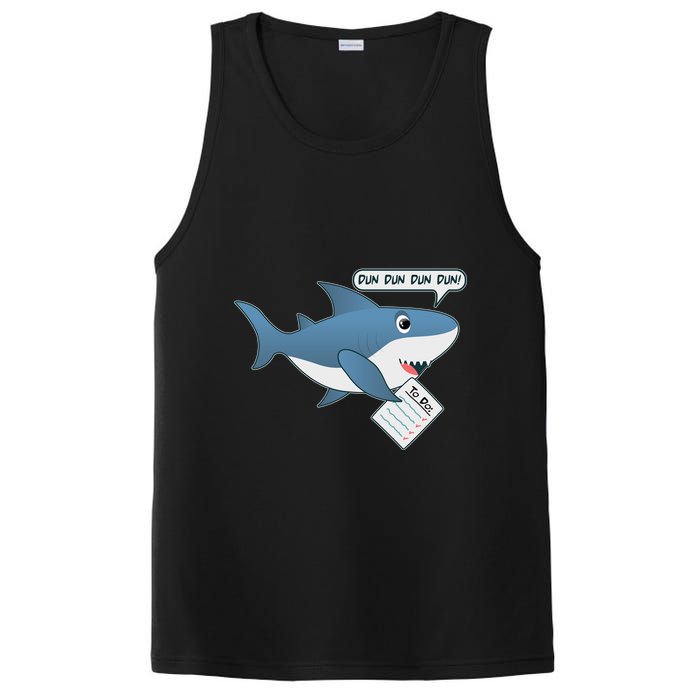 Funny Dun Dun To Do List Shark PosiCharge Competitor Tank
