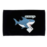 Funny Dun Dun To Do List Shark Microfiber Hand Towel