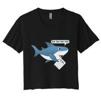 Funny Dun Dun To Do List Shark Crop Top