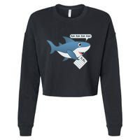 Funny Dun Dun To Do List Shark Cropped Pullover Crew