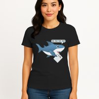 Funny Dun Dun To Do List Shark Womens T-Shirt