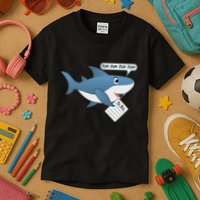 Funny Dun Dun To Do List Shark Kids T-Shirt
