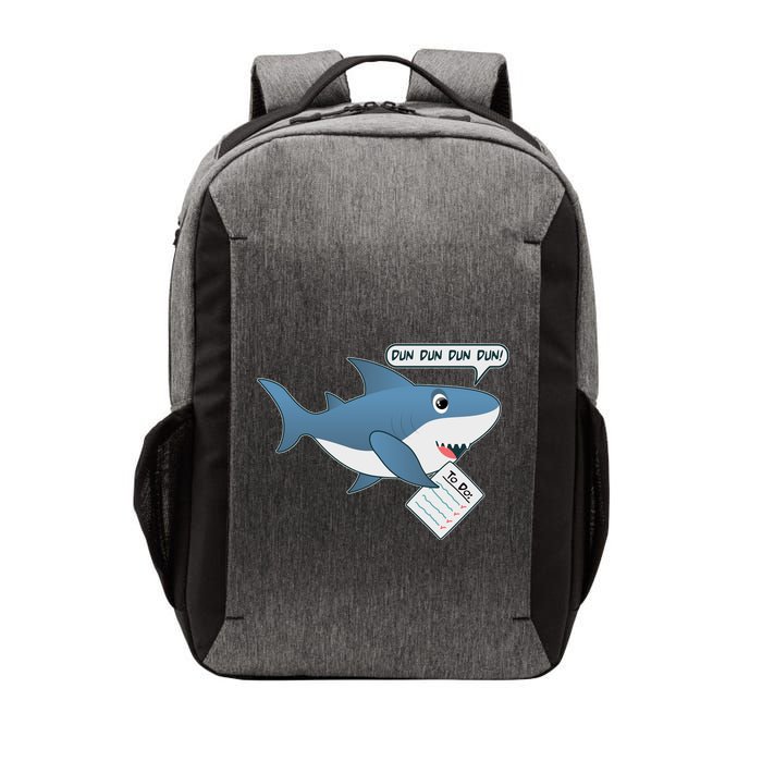 Funny Dun Dun To Do List Shark Vector Backpack