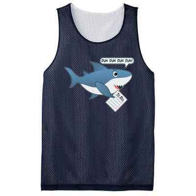 Funny Dun Dun To Do List Shark Mesh Reversible Basketball Jersey Tank