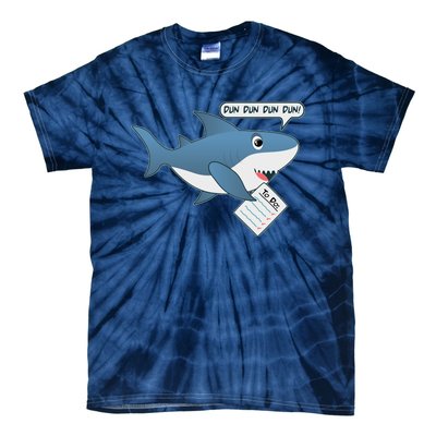 Funny Dun Dun To Do List Shark Tie-Dye T-Shirt