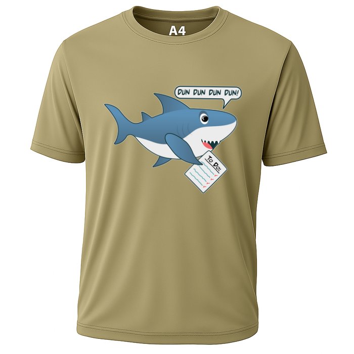 Funny Dun Dun To Do List Shark Performance Shirt