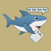 Funny Dun Dun To Do List Shark Performance Shirt