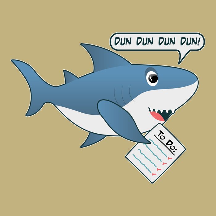 Funny Dun Dun To Do List Shark Performance Shirt