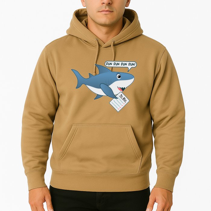 Funny Dun Dun To Do List Shark Hoodie