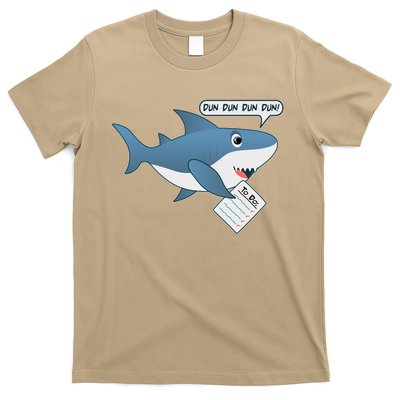 Funny Dun Dun To Do List Shark T-Shirt