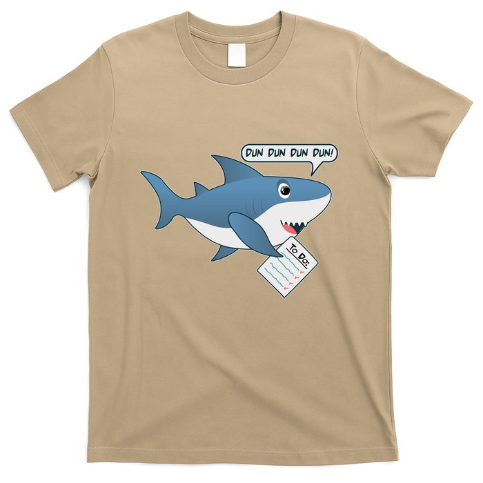 Funny Dun Dun To Do List Shark T-Shirt